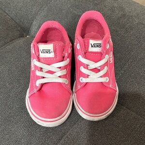 Pink toddler vans